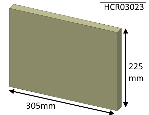 Rear brick for wood burner